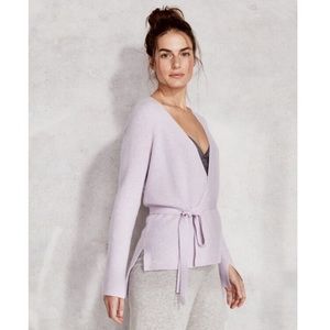 Haven Well Within Cashmere Ribbed Wrap Cardigan Sweater